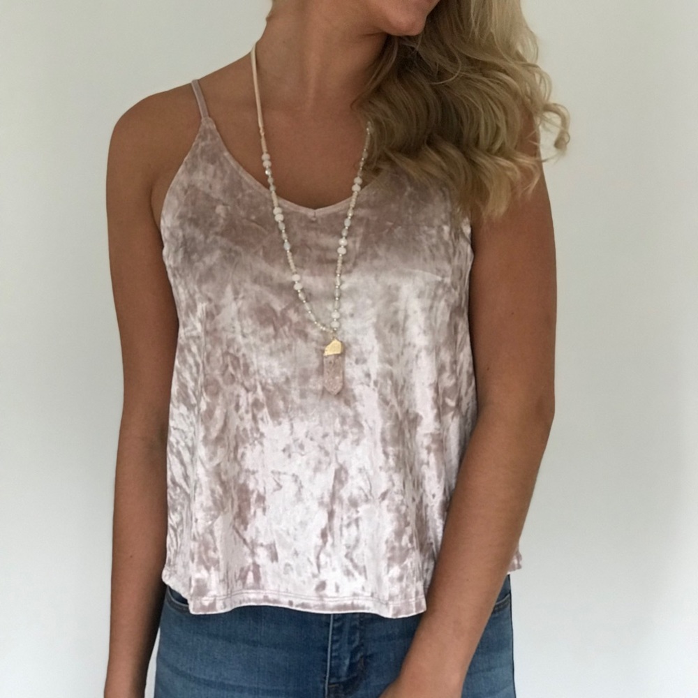 Velvet tank top